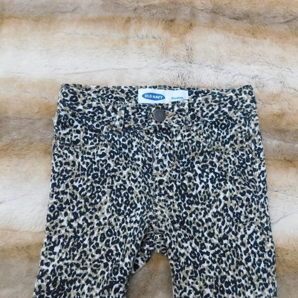 Old Navy 4T Animal Print Ballerina Jegging Jeans